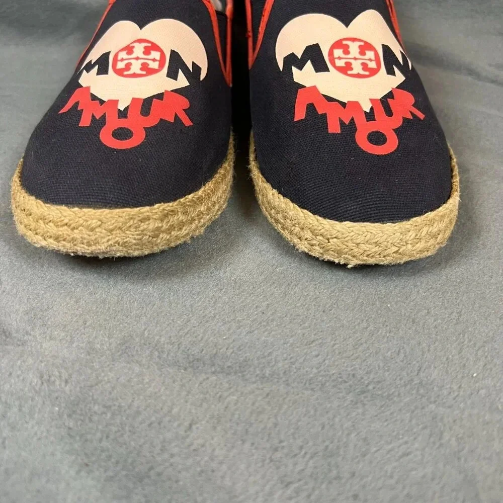Tory Burch Mon Amour Espadrille sz 9 HTF color combo! - Picture 7 of 9